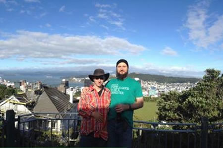 Justin Sytsma and Adam Mitchell, Botanic Garden, Wellington, New Zealand.